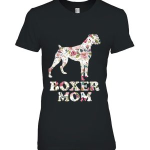 Boxer Mom Funny Dog Mom, Dog Lovers Dog Dad Flower Graphic