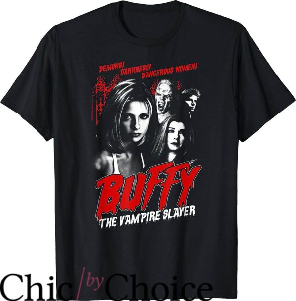 Buffy The Vampire Slayer T-Shirt Vintage Horror Poster