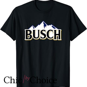 Busch Latte T Shirt Beer Mountains