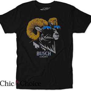 Busch Latte T Shirt Beer Ram