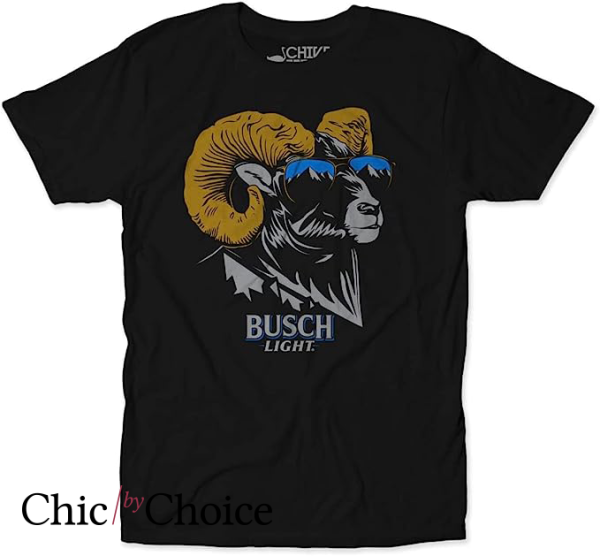 Busch Latte T Shirt Beer Ram