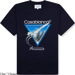 Casa Blanca T-Shirt Air New Season Travel Poster Vintage