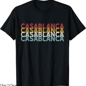 Casa Blanca T-Shirt Famous City 70’s Retro USA Vintage