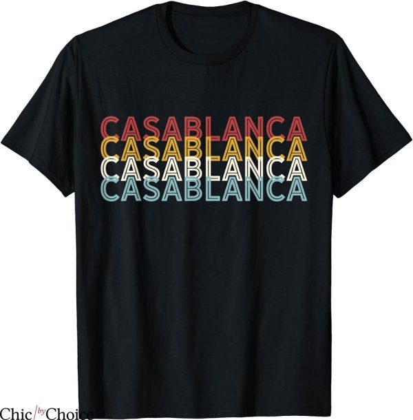 Casa Blanca T-Shirt Famous City 70’s Retro USA Vintage