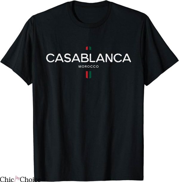 Casa Blanca T-Shirt Morocco Retro Vintage Famous City