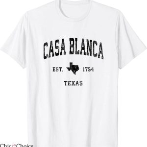 Casa Blanca T-Shirt Texas Tx Vintage Athletic Sports