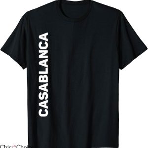 Casa Blanca T-Shirt Vertical Text Famous City Travel