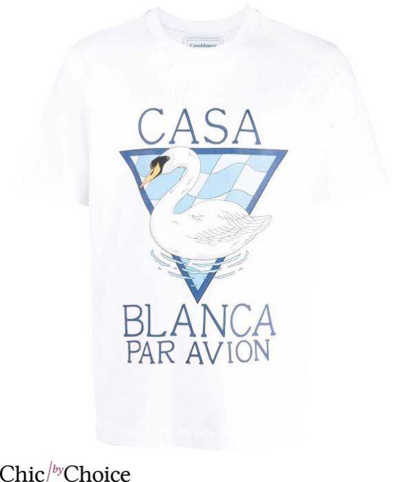 Casablanca T Shirt Casablanca Par Avian Logo T Shirt