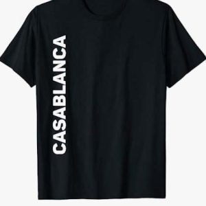 Casablanca T Shirt Casablanca Vertical Text T Shirt