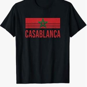Casablanca T Shirt Morocco Vintage Retro Vacation Tee