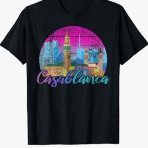 Casablanca T Shirt Vintage Casablanca Morocco Travel T Shirt