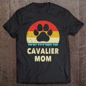Cavalier King Charles Spaniel Mom Vintage Dog Gift Women Cavalier King Charles Spaniel Mom Vintage Dog Gift Women