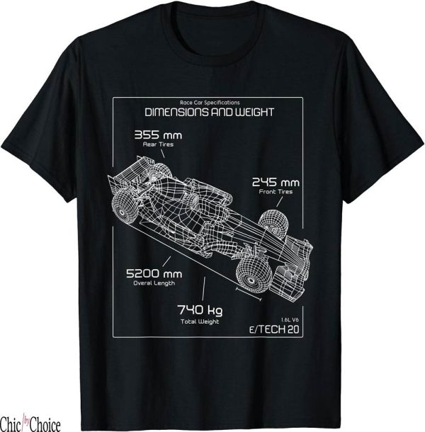 Chanel F1 T-Shirt Formula Race Specifications Team Racing