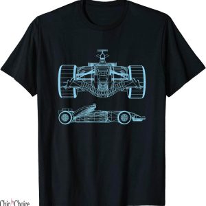 Chanel F1 T-Shirt Formula Racing Car Silhouette Mechanical
