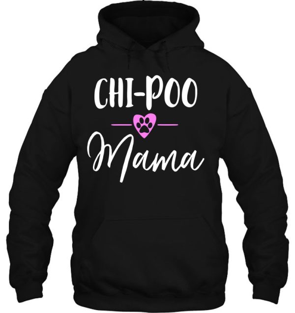 Chi-Poo Mama Dog Paw Heart