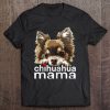 Chihuahua Mama Chihuahua Long Haired Mom Mommy Chiwawa Dog Raglan Baseball Tee