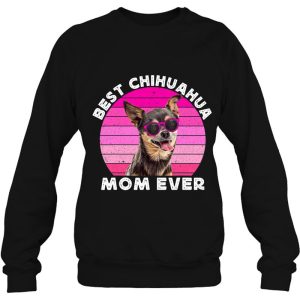 Chihuahua Mom For Women Retro Black Chiwawa Lover Dog Mom 4