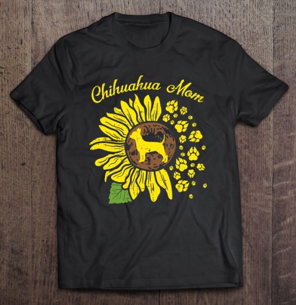 Chihuahua Mom Sunflower Paw Chiwawa Pet Dog Owner Women Gift