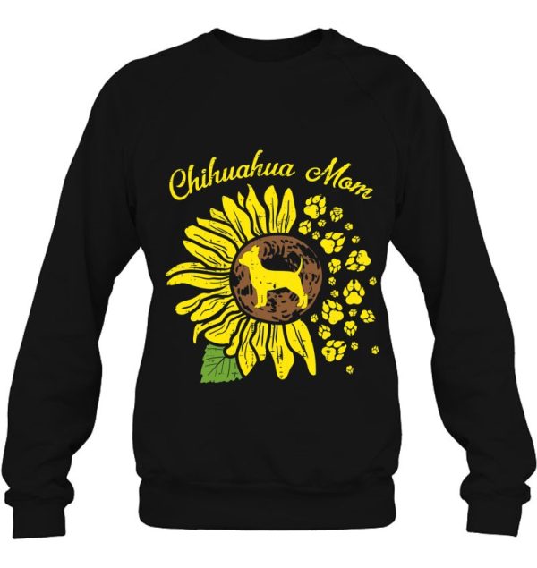 Chihuahua Mom Sunflower Paw Chiwawa Pet Dog Owner Women Gift