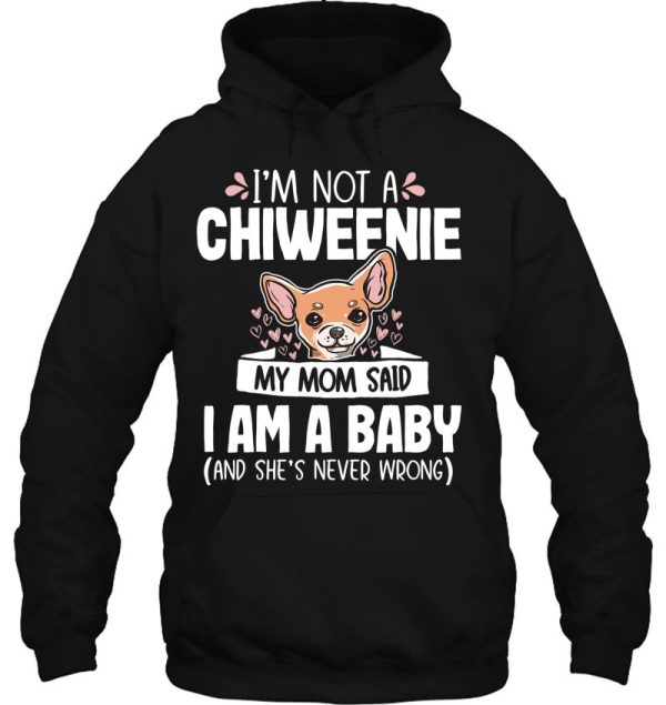 Chiweenie Mom Baby Funny Cute Dog Owner Pet Lover Gift