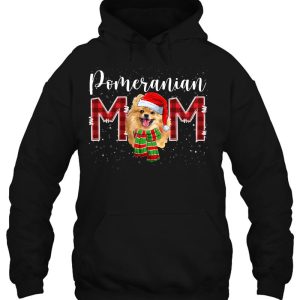 Christmas Pomeranian Mom Hat Santa Scarf Plaid Dog Mom Lover 3