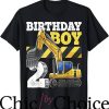 Construction Birthday T-Shirt Excavator Vehicle T-Shirt
