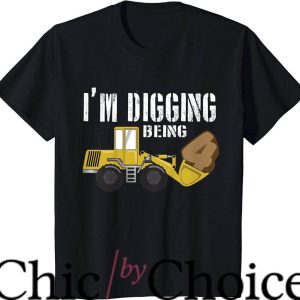 Construction Birthday T-Shirt I’m Digging Being 4 T-Shirt