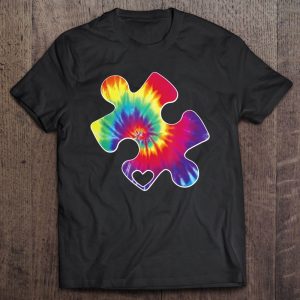 Cool Autism Awareness Gift Autism Mom Dad Tie Dye Puzzle Art