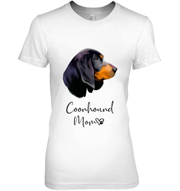 Coonhound Mom Cute Puppy Dog Owner Black And Tan Coonhound