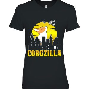 Corgzilla Funny Dog Corgi Lover Shirt Dog Mom