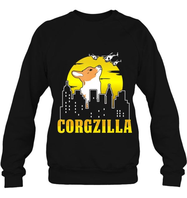 Corgzilla Funny Dog Corgi Lover Shirt Dog Mom