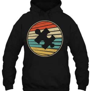 Cute Autism Awareness Gift Vintage 70S 80S Autism Mom Dad Pullover 3