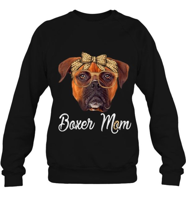 Cute Boxer Mom Leopard Dog Mom Mother’s Day