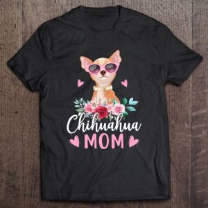Cute Chihuahua Mom Sunglasses Flower For Chihuahua Owner 1