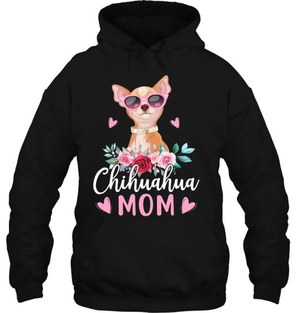 Cute Chihuahua Mom Sunglasses Flower For Chihuahua Owner