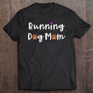 Cute Dog Mom Running Dog Lover Paw Print Runner Mom Gifts 1