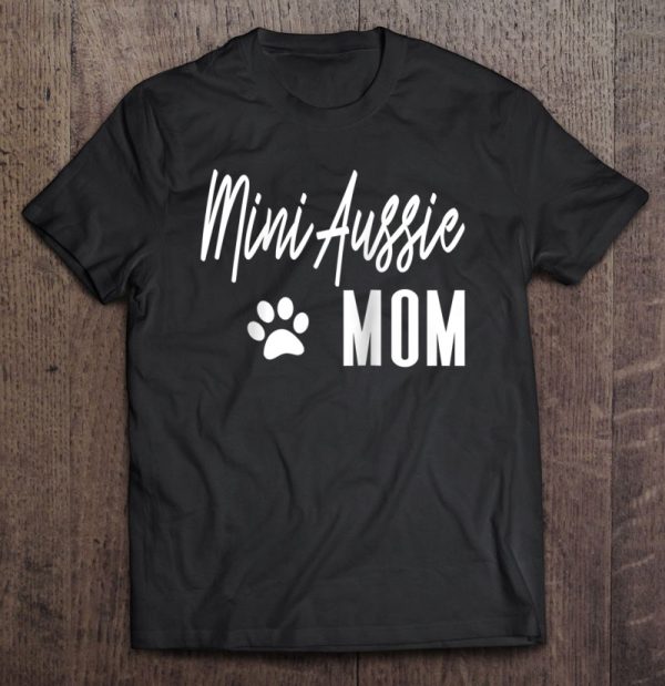 Cute Mini Aussie Mom Australian Shepherd Dog Mama Pet Gift Raglan Baseball