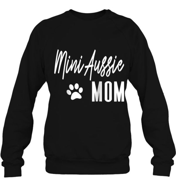 Cute Mini Aussie Mom Australian Shepherd Dog Mama Pet Gift Raglan Baseball