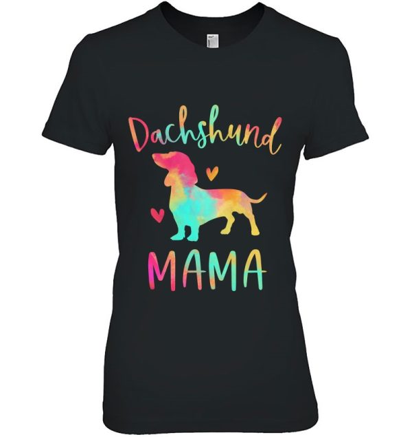 Dachshund Mama Colorful Doxie Gifts Dog Mom Pullover