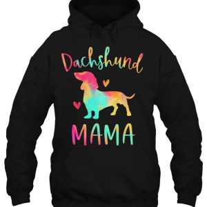 Dachshund Mama Colorful Doxie Gifts Dog Mom Pullover 3