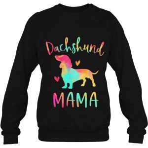 Dachshund Mama Colorful Doxie Gifts Dog Mom Pullover 4