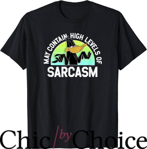 Daffy Duck T-Shirt Contains High Levels Of Sarcasm Movie