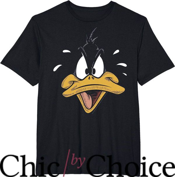 Daffy Duck T-Shirt Sketched Big Face T-Shirt Movie