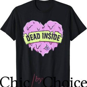 Dead Inside T-Shirt Melting Heart Emo T-Shirt Trending