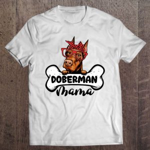 Doberman Mama Shirt Dog Bone Mother’s Day Dog Mom