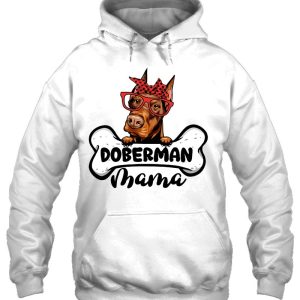 Doberman Mama Shirt Dog Bone Mothers Day Dog Mom 3