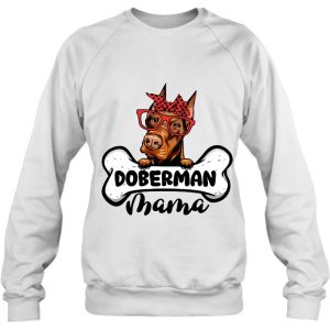 Doberman Mama Shirt Dog Bone Mothers Day Dog Mom 4