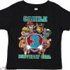 Dog Birthday T-Shirt First Responder Dogs Show Tee Birthday