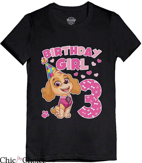 Dog Birthday T-Shirt Patrol Chase Birthday Tee Birthday
