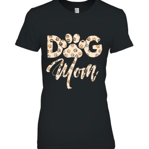 Dog Mom Cute Letter Print Pet Lover Funny Dog Paw
